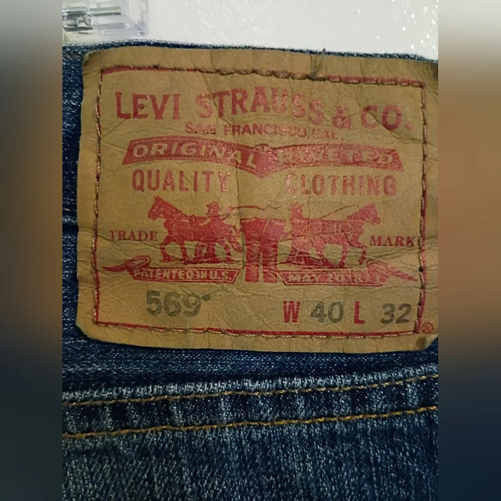 Levis Men's Jeans 569 Loose Straight Sz‎ 40W 32L